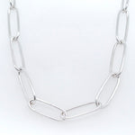 Argentium Silver Paperclip Link Style Necklace copyright chisholm trail designs 2025