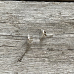 Argentium Silver Pretty Perfect Classic Heart Stud Earrings copyright chisholm trail designs 2025