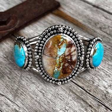 Royston Ribbon Turquoise Southwestern Cuff Bracelet