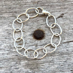 Silver Oval Link Bracelet