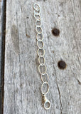 Argentium Silver  Oval Link Bracelet