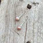 Pink Pearl Dangle Earrings