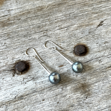 Tahitian Pearl Dangle Earrings