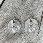 Silver Heart Dangle Earrings