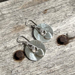 Silver Heart Dangle Earrings