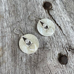 Silver Heart Dangle Earrings