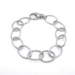 Silver Oval Link Bracelet