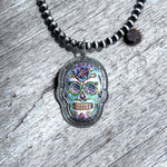 Sugar Skull Sterling Silver Pendant Jewelry