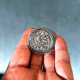 Alexander the Great Reproduction Coin Ring, Size 8.5