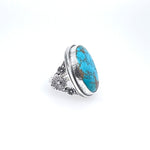 Royston Turquoise Ring Set in Sterling Silver