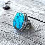 Royston Turquoise Ring Set in Sterling Silver