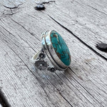 Royston Turquoise Ring Set in Sterling Silver