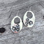 Sterling Silver Flower Garden Dangle Earrings copyrighted chisholm trail designs 2025