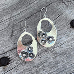 Sterling Silver Flower Garden Dangle Earrings copyrighted chisholm trail designs 2025