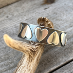 Argentium Silver Follow Your Heart Cuff Bracelet