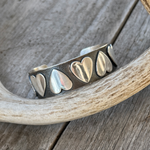 Argentium Silver Follow Your Heart Cuff Bracelet