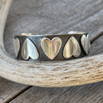 Argentium Silver Follow Your Heart Cuff Bracelet