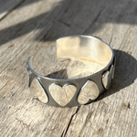 Argentium Silver Follow Your Heart Cuff Bracelet