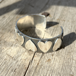 Argentium Silver Follow Your Heart Cuff Bracelet