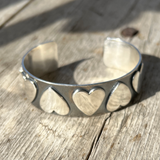 Argentium Silver Follow Your Heart Cuff Bracelet